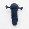 Qianbaiqu Sm Bola Oral Tapón Bucal Sexy con Agujeros Grande, Mediano y Pequeño Tapón Bucal de Silicona Completa y Grilletes Juguete Sexual para Adultos