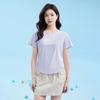 Novedad de Verano Fresco Transpirable Aspecto Adelgazante Tops Deportivos Ropa de Yoga Ropa de Fitness Fresca Protección Solar Camiseta de Manga Corta para Mujer