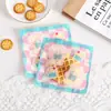 Bolsa simple para empaquetar galletas, linda bolsa para pasteles de copo de nieve, empaque para hornear para dulces y bocadillos pequeños, bolsa autosellante