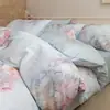 Juego de ropa de cama de cuatro piezas, rosa, 100% algodón, engrosado, cepillado por ambos lados, que incluye una sábana bajera engrosada, una funda de edredón y una sábana encimera, para calidez y comodidad en el dormitorio principal