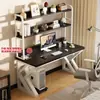 Mesa de Computador Mesa de Estudo Mesa de Escritório Conjunto Completo com Mesa e Cadeira Painel Perfurado Mesa Gamer Estante de Chão