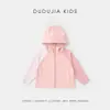 Chamarra con Protección Solar Dudu's Kids para Niños, Top Delgado con Capucha para el Verano con Protección UV para Niñas, Ropa de Bebé de Moda