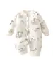 Macacão matelassê para bebê 40g para outono e inverno, roupa quente de algodão para meninos e meninas, macacão de inverno para recém-nascidos