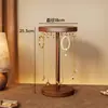 Soporte para exhibición de collares, estante de escritorio para joyas, estante de almacenamiento de pulseras de madera maciza, estante para accesorios, accesorio de exhibición, estante con ganchos