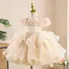 Vestido Infantil Transfronterizo, Dama de Honor, Vestido de Princesa a la Moda, Falda Tutú con Lentejuelas, Ropa de Piano para Niños Grandes y Niñas Venta al por Mayor