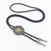 Collar de Cabeza de Toro Transfronterizo con Goteo de Aceite Aleación de Zinc Corbata de Lazo de Cuero Corbata Bolo Moda Unisex Corbata Bolo Collar