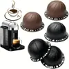 ICafilas set de papel de aluminio autoadhesivo carcasa de cápsula de café nespresso vertuo tazón de polvo italiano