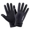 Guantes de gamuza de dos dedos para hombre, para otoño e invierno, para montar a caballo, conducción, forro polar, gruesos, cálidos, con pantalla táctil, guantes de montar al por mayor