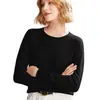 Nuevo Suéter de Punto de Cuello Redondo Otoño e Invierno para Mujer, Suéter Versátil y de Moda para Usar como Capa Base, Suéter Transfronterizo, Venta al por Mayor de una Pieza