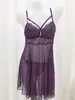 Lencería sexy, camisón de tirantes de encaje tentación para mujer, pijama transparente sexy, uniforme que no se quita, venta al por mayor 8013