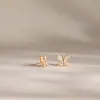 Pendientes de Mariposa Wanshing Europeos y Americanos Personalidad Sencilla Modernos Estilo Dulce Ins Fresco Sensación de Alta Calidad Nicho Exquisitos Dulces