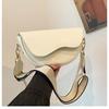 Bolso pequeño texturizado, nuevo bolso de moda retro, sencillo, combinable, bandolera, bandolera de hombro, bolso de sillín.