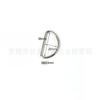 Acessórios para Roupas e Bolsas, Fivela Semicircular, Fivela de Metal em Forma de D, Argola para Alça de Bolsa, Fivela de Bolsa em Forma de D, Fivela D de Aço Inoxidável, Fivela Argola D de Ferragem