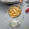 Colador Grande de Acero Inoxidable 304 con Malla Filtrante, Mango de Madera, Espumadera de Doble Oreja, Utensilio de Cocina Doméstico, Espumadera para Fideos
