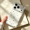 Capa com Laço Estampada Adequada para Celulares Apple Huawei Pura, Nicho Iphone17Pm Transparente Anti-Queda Design de Alto Valor