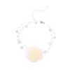 Collar de Perlas Florales Hoker Romántico Francés Cadena para Clavícula Súper de Hada Elegante para Mujer Collar de Diseño Nicho