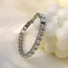 Pulsera Personalizada de Color Personalizado con Circonita Cúbica Pulsera Tenis de Acero Inoxidable 316 Sentido de Diseño de Nicho Joyería de Mano Venta Directa de Fábrica