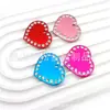 Placa de Perro de Metal con Diamante y Corazón Colgante para Collar de Gato Personalizado DIY Accesorios para Mascotas