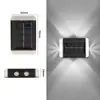 Nueva Lámpara de Pared Luminosa Solar para Exteriores, Jardín, Patio, Decorativa para el Hogar, Lámpara de Pared para Atmósfera Exterior, Iluminación