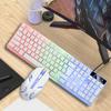 Limei GTX300 punk retro teclado retroiluminado jogo USB com fio suspensão teclado e mouse conjunto EBAY AliExpress