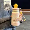 Taza Termo Estrella Modelo Nuevo 2026 para Niños y Niñas, Taza de Acero Inoxidable con Popote de Dibujos Animados de Alto Valor, Taza Portátil y Linda