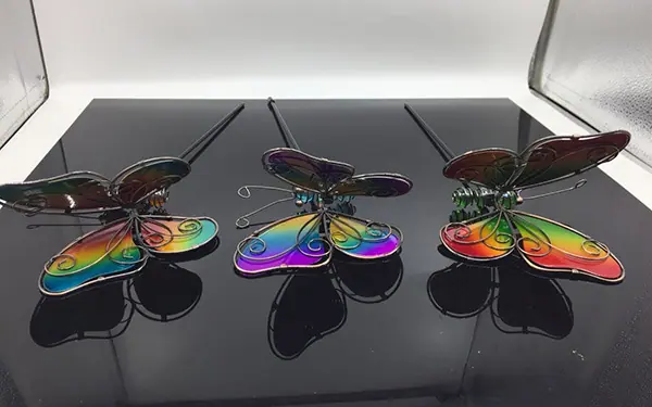 Colorful butterfly garden stic