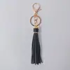 Nuevo Colgante de Borla con Llavero Colgante de Borla de Cuero a Juego Colgante para Bolso DIY Colgante para Interior de Coche