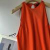Vestido largo de verano 2023 estilo MD, corte ajustado, de lino, con tirantes, sin mangas, color liso, cuello redondo, vestido negro pequeño