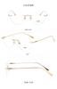 Gafas sin montura DR.LOLLY, ultraligeras, de titanio puro, con montura ruborizada, gafas Danyang, gafas de belleza con protección contra la luz azul.