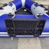 Soporte para Motor de Bote Inflable Plataforma Flotante Red de Lanzamiento Bote de Pesca Inflable Soporte para Motor Fuera de Borda Hélice Placa de Popa
