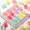 Accesorios de cuentas sueltas para bricolaje, cuentas acrílicas chapadas en color gelatina explosiva, cadena para teléfono móvil, cuentas pintadas a mano para coche, cuentas de estilo mixto