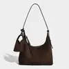 Bolso Hobo Tote Nuevo Otoño e Invierno 2026 Gran Capacidad para Viajar Debajo del Brazo Bolso de Hombro Cruzado para Mujer Gamuza Mate