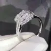 Novos Modelos Mais Vendidos na Europa e América, Anéis de Casamento Clássicos Femininos com Microincrustação de Zircônia, Anéis de Casamento Populares de Joias Desejadas em Estoque