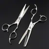 Tijeras de Peluquería Wahl F-105 de 6.0 pulgadas, Estilo Tornillo Plateado, Personalizadas, Tijeras para Cortar el Cabello, Tijeras Planas, Tijeras para Flequillo
