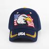 Cross-border hard top bordado pico boné personalidade europeia e americana boné de beisebol da moda chapéu bandeira americana guarda-sol masculino ao ar livre
