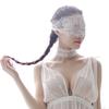 Antifaz de encaje negro accesorios de lencería sexy Blanco los fabricantes envían entrega de una pieza