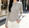 Top de Malha Cropped com Gola Alta Assimétrica para Mulheres Novo Outono/Inverno Design Emagrecedor Camada Base