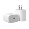 Cargador de Teléfono Móvil Pd10W Estándar de EE. UU. 5V2A Cabezal de Carga para Teléfono Móvil Interfaz Tipo-C Cabezal de Carga Rápida Venta al por Mayor Exportación
