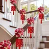 Decoración de la Habitación de la Novia para la Boda, Artículos de Boda para el Novio, un Juego Completo de Guirnaldas y Cintas, Barandillas de Escalera, Coche de Boda