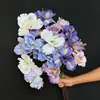 3 Flores de Iris Artificiales de Alicia para Decoración en Sala de Estar, Comedor, Dormitorio, Escritorio y Uso Comercial