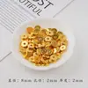 Cuentas Espaciadoras de Oro de 24K Alta Retención de Color Hechas a Mano Accesorios para Joyería DIY Cuentas Espaciadoras para Collar Pulsera Materiales Directo del Fabricante