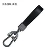 Chaveiro de carro de couro personalizado metal criativo fivela de cachorro fofo anel de chaveiro de couro acessórios pequeno anel pingente