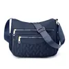 Cartera de Negocios, Billetera para Monedas, Bolso Cruzado de Color Sólido, Bolso de Mamá, Multibolsillos, Multicapa, Bolso Cruzado de Hombro, Bolso de Nylon de Moda para Mujer