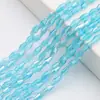 Accesorios de Joyería de Cuentas DIY Accesorios para Ropa Cuentas de Cristal Largas Puntiagudas Color AB Múltiples Tamaños Cuentas de Vidrio Rombo Wholesale