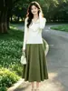 Elegante suéter de punto abotonado con cuello para mujer, primavera y otoño, de manga larga, elegante, rejuvenecedor, adelgazante, talla grande, top para capa interior