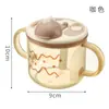 Utensílios de Mesa para Bebê Tigela de Sopa Tigela com Canudo PPSU Tigela para Comida Complementar para Bebês e Crianças Pequenas Comer Arroz Cereal e Beber Água, Especial com Alça para Cozinhar no Vapor e Cozinhar