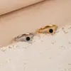 Pulsera de acero de titanio de moda simple europea y americana con diseño clásico de círculo de diamantes y números romanos