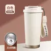 Nueva Taza de Café de Acero Inoxidable 316 con Revestimiento de Cerámica de Lirio Regalo Publicitario para Oficina Taza Térmica con Impresión de LOGOTIPO