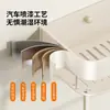 Estante de Almacenamiento para Baño Cabei Gun Gray, Lavabo de Baño, Inodoro, Estante de Almacenamiento de Alta Gama Montado en Pared sin Taladro