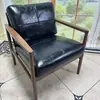 Cadeira de sofá de madeira maciça para preguiçoso, Cadeira Hank estilo chinês, Cadeira de lazer para sala de estar e varanda, Banco estofado para sala de chá, Banco para trocar de sapatos em casa